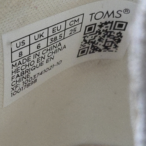 Toms Light Gray Wedge Shoes - Picture 3 of 6